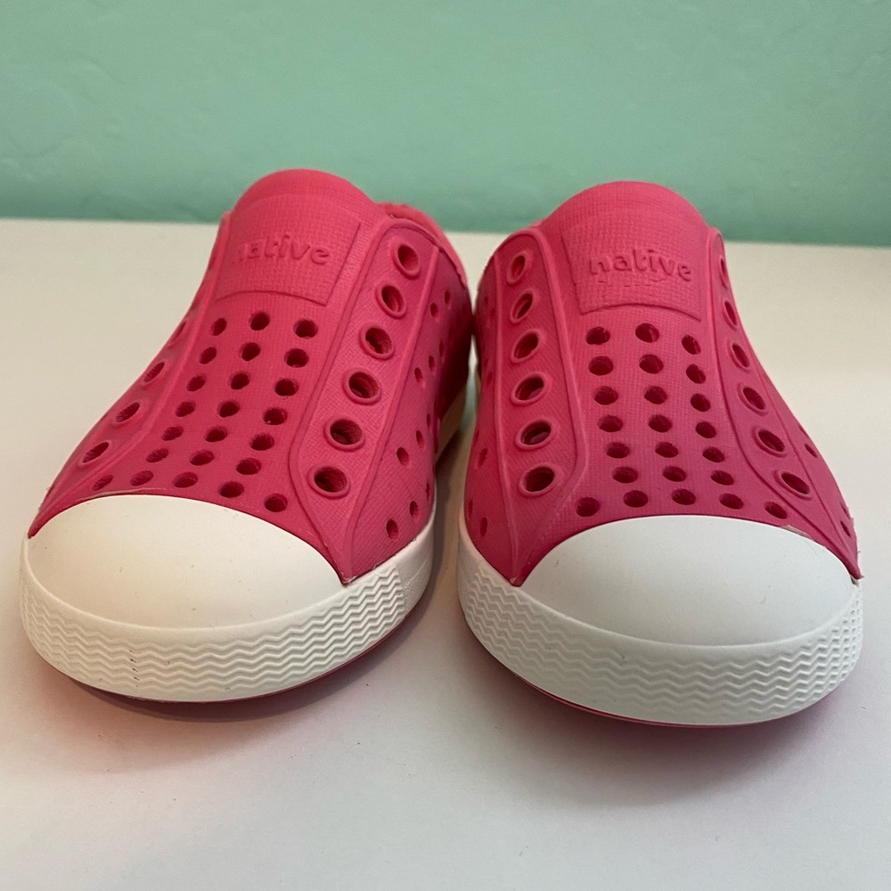 Pink Jefferson Native shoes.
